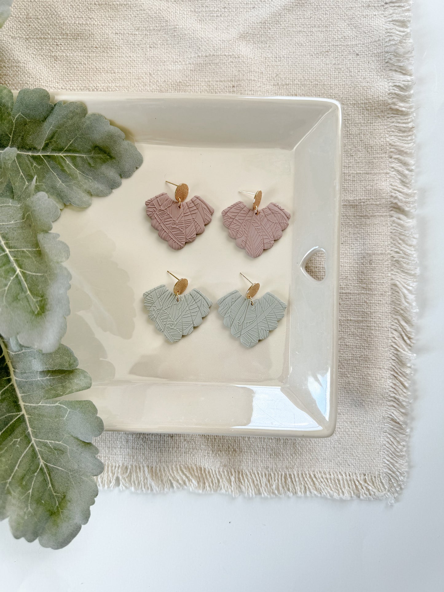 Scalloped Fan Earrings