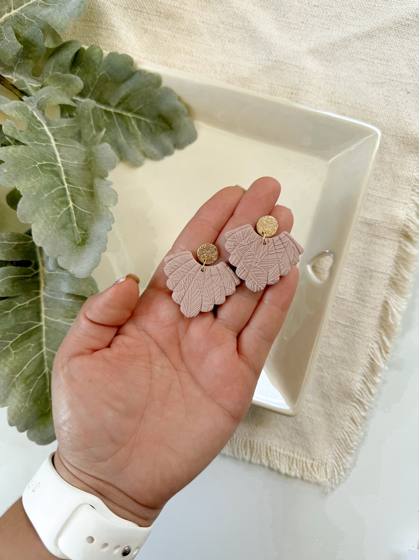 Scalloped Fan Earrings